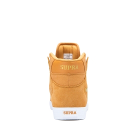 Supra VAIDER Høye Sneakers Dame Gull/Hvite | NO-37510